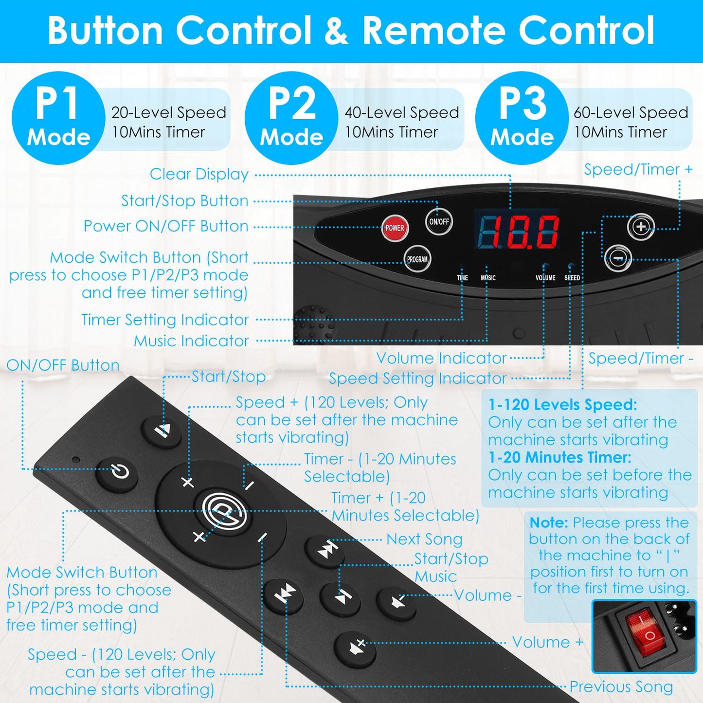 Blazz - Vibration Plate Exercise Machine